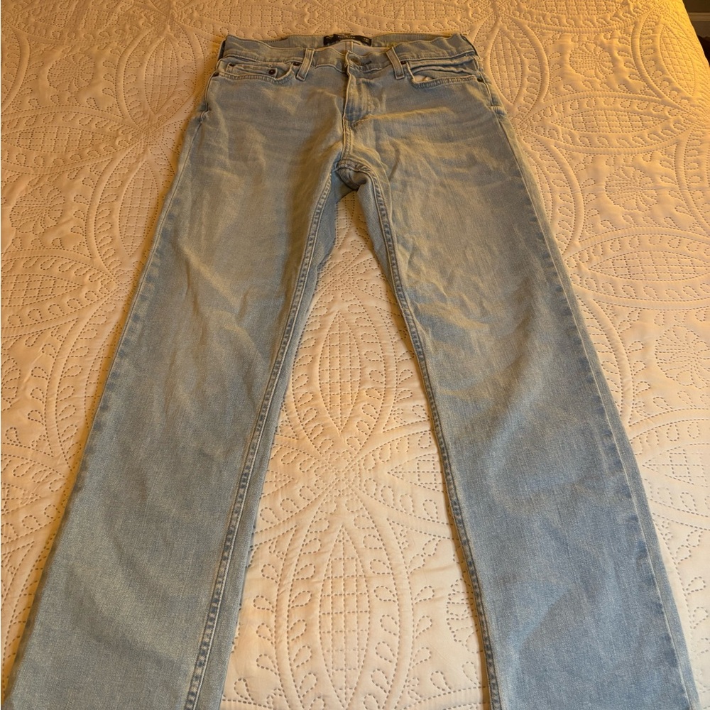 Hollister‎ Men's Light Blue Straight Jeans